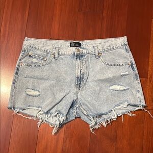 GAP Blue Jean Shorts Distressed Denim Casual size 16 Never Been worn